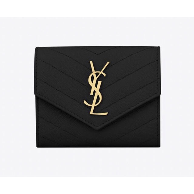 Saint Laurent(サンローラン)のモノグラム コンパクト スリーフォールド ウォレット レディースのファッション小物(財布)の商品写真