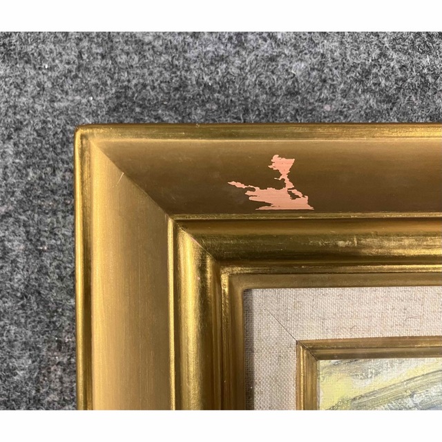 早割クーポン! 西村功 「チューリッヒ駅赤帽」 6号油絵 絵画+