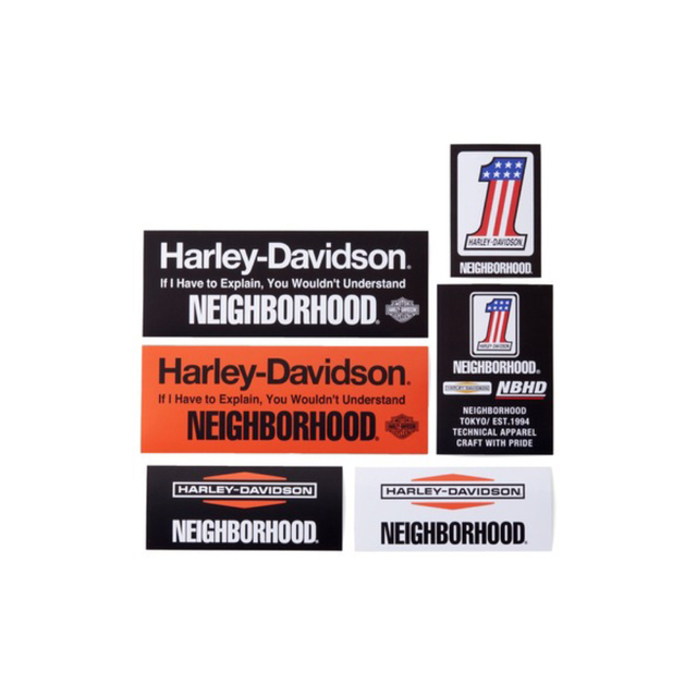 NEIGHBORHOOD(ネイバーフッド)のNEIGHBORHOOD x HARLEY-DAVIDSON ステッカーセット 自動車/バイクのバイク(ステッカー)の商品写真