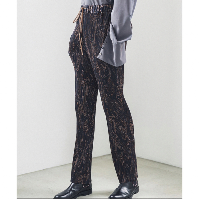 LiNoH /MULTI PRINT PLEATS STRAIGHT PANTS