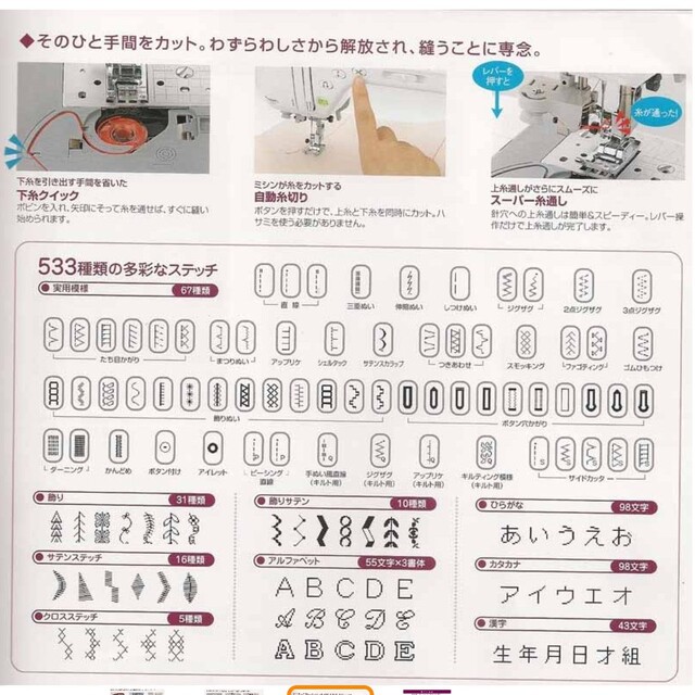 ブラザー　コンピュータミシンPC-8000 スマホ/家電/カメラの生活家電(その他)の商品写真