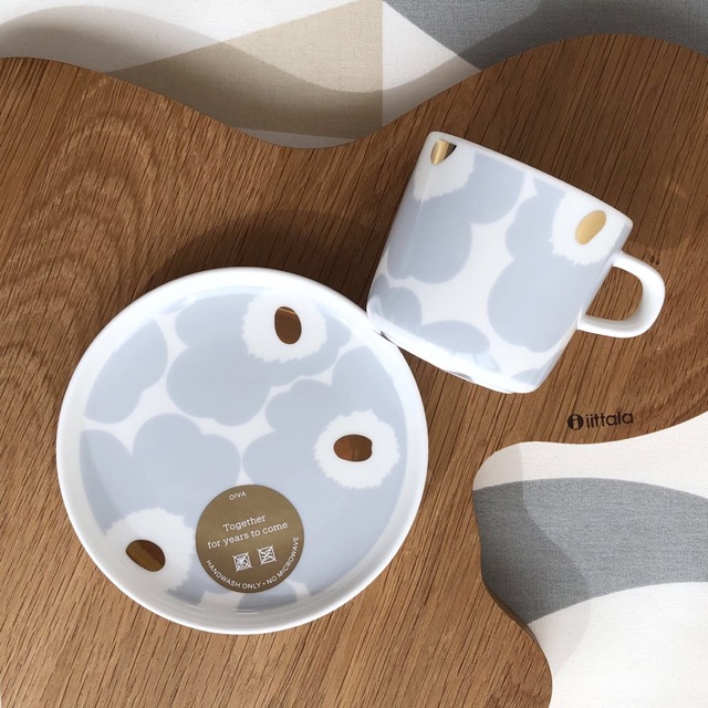 marimekko(マリメッコ)の新品  marimekko UNIKKO ウニッコ コーヒーカップ ＆ プレート インテリア/住まい/日用品のキッチン/食器(食器)の商品写真