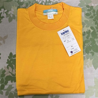 クルーネック半袖シャツ(4L)イエローJP4300(Tシャツ/カットソー(半袖/袖なし))