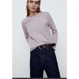 ザラ(ZARA)のZARA ロンT くすんだラベンダー(Tシャツ(長袖/七分))