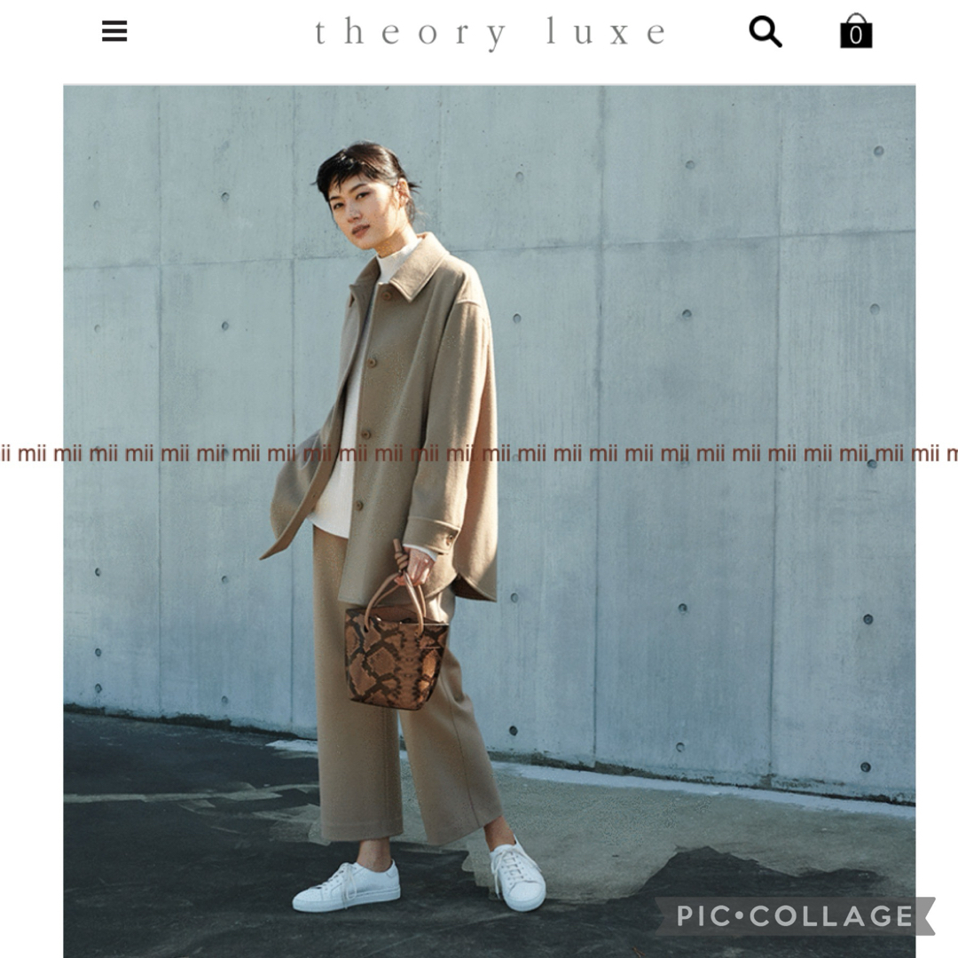 厚手フィット感✤theory luxe セオリーリュクス  圧縮ウールパンツ✤