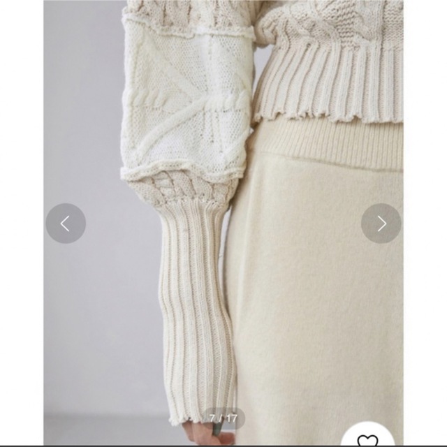 TODAYFUL(トゥデイフル)のTODAYFUL パッチワークパフニット　Patchwork Puff Knit レディースのトップス(ニット/セーター)の商品写真