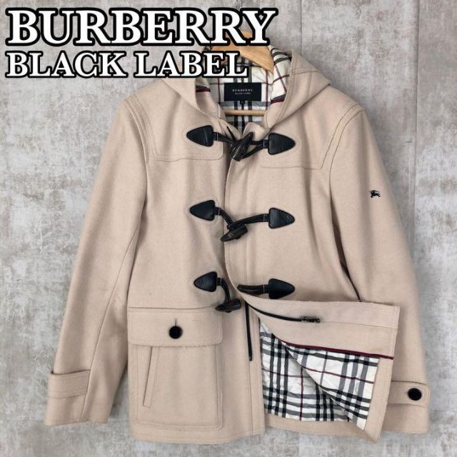 burberrys black laber ノヴァチェック ダッフルコート-