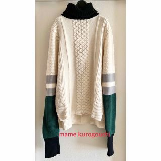 マメ(mame)のmame kurogouchi 14AW 切替タートルネックニット(ニット/セーター)