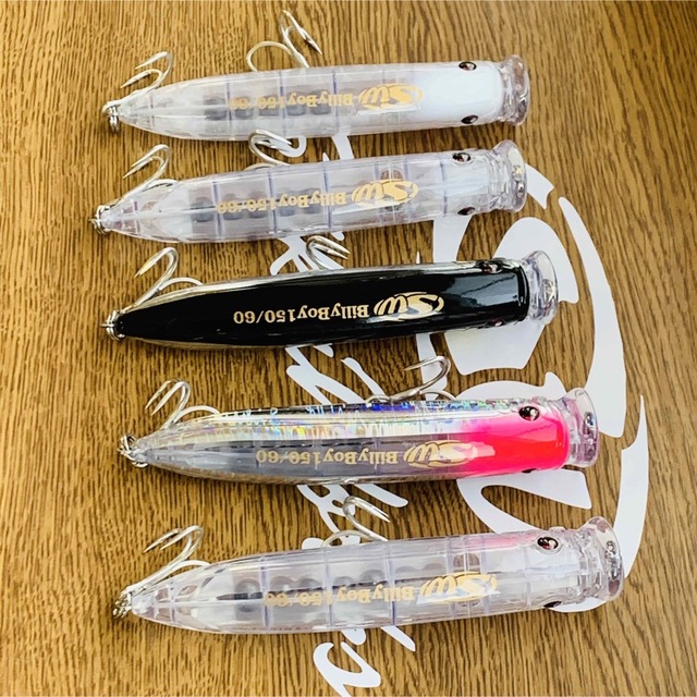 大型回遊魚用 ポッパー ビリーボーイ150mm 60g 4個　ブリ　ヒラマサ スポーツ/アウトドアのフィッシング(ルアー用品)の商品写真