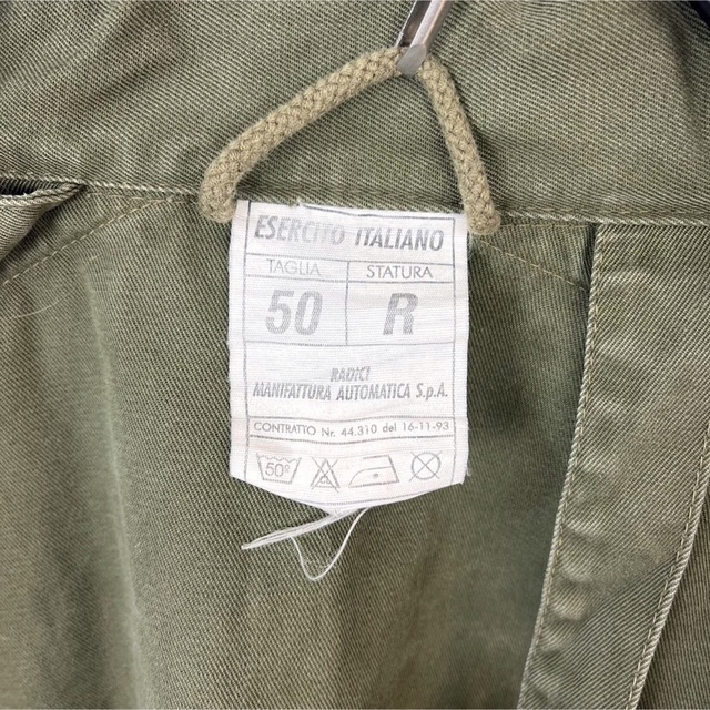 ヴィンテージ ミリタリー イタリア陸軍 フィールドコート カーキ XL