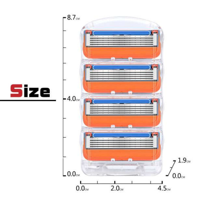 ジレットフュージョン プログライド 替刃 互換品 髭剃り オレンジ 3セット 通販