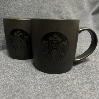 スターバックスコーヒー(Starbucks Coffee)のスターバックス　ペアマグカップ　ブラック【新品未使用】(グラス/カップ)