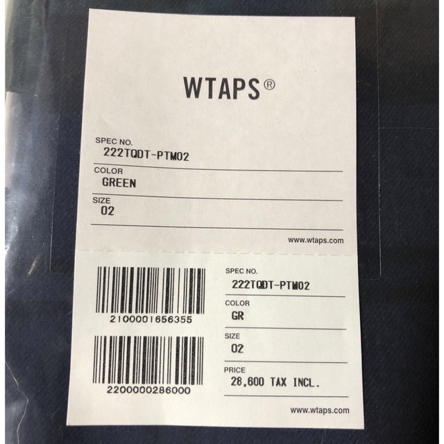 W)taps(ダブルタップス)のWTAPS SEAGULL 03 / TROUSERS メンズのパンツ(ワークパンツ/カーゴパンツ)の商品写真