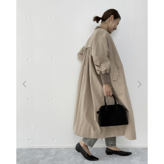 DAME FRANK バックギャザー MA-1 ロングコート - ロングコート