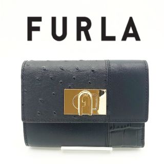 フルラ(Furla)の【新品】FURLA フルラ ３つ折り財布 ブラック(財布)