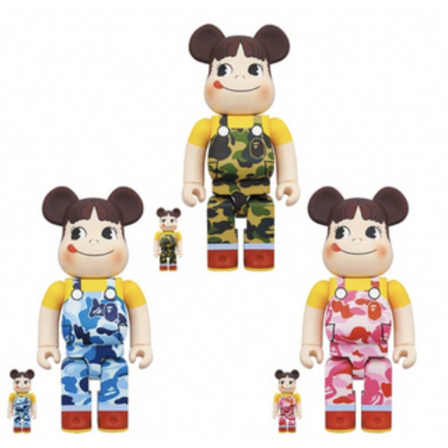 BE@RBRICK BAPE(R) × ペコちゃん & ポコちゃん 1000%