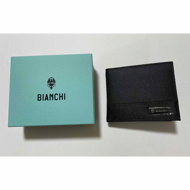 Bianchi(ビアンキ)のBianchi二つ折りサイフ　カラー　ブラック メンズのファッション小物(折り財布)の商品写真