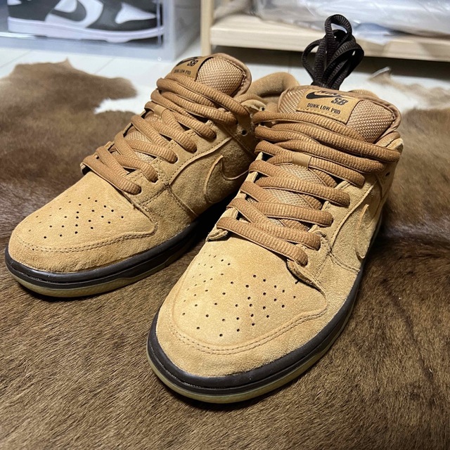 スエードNIKE SB DUNK LOW PRO "WHEAT MOCHA"