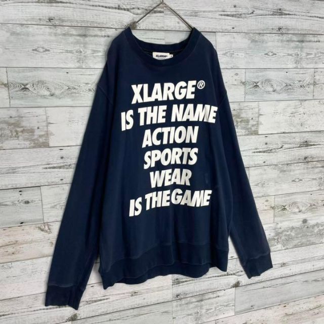 大人気モデル　XLARGE カレッジロゴ　希少カラー　スウェット