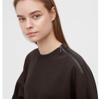 ユニクロ(UNIQLO)のUNIQLOドライスウェットクルーシャツ（長袖）XL(トレーナー/スウェット)