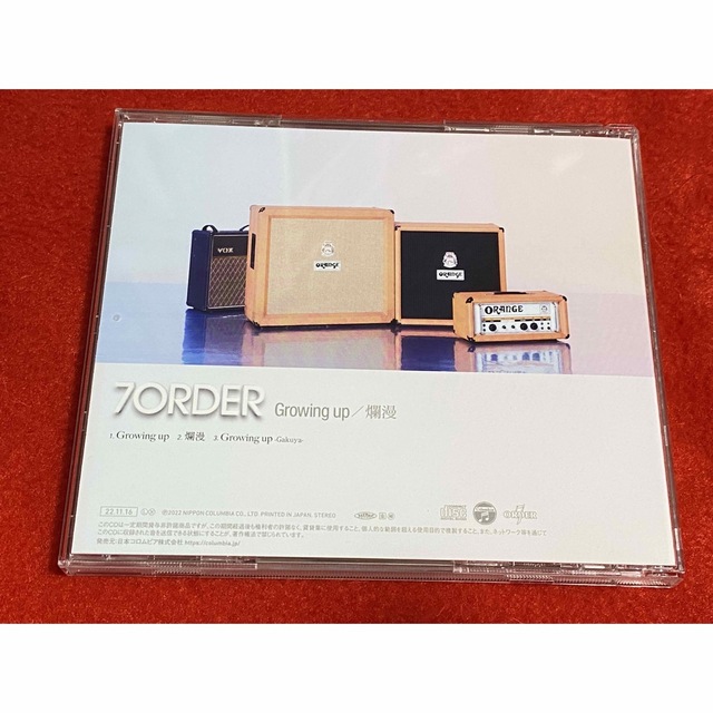7ORDER(セブンオーダー)のGrowing up/爛漫⭐︎通常盤 エンタメ/ホビーのCD(ポップス/ロック(邦楽))の商品写真