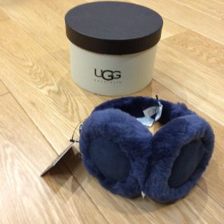 アグオーストラリア(UGG AUSTRALIA)のUGG アグ ムートンイヤーマフ 耳あて ネイビー(イヤーマフ)