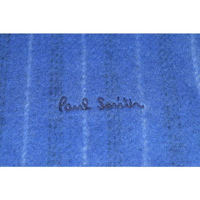 Paul Smith(ポールスミス)の新品☆Paul Smith カシミア100％マフラー 青＆紺 ダブルフェイス② メンズのファッション小物(マフラー)の商品写真