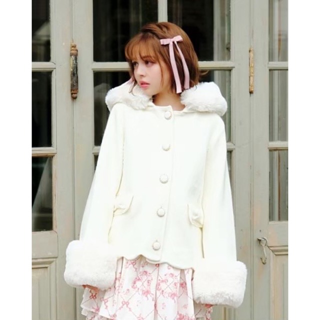 LIZ LISA - ☆美品☆ LIZ LISA フードファー付きリボンショートコート