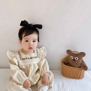 韓国風　ベビー服　ロンパース　新品未使用　海外輸入　送料無料(ロンパース)