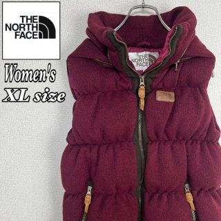 ザノースフェイス(THE NORTH FACE)の【専用】ノースフェイス　ダウンベスト　レディース　XLサイズ　ワインレッド(ダウンベスト)