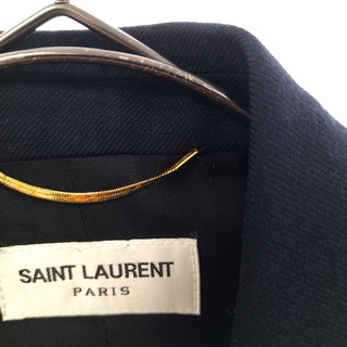 SAINT LAURENT PARIS サンローランパリ 21AW ウール ダブル テーラード ジャケット ネイビー 564154 レディース570センチ表地
