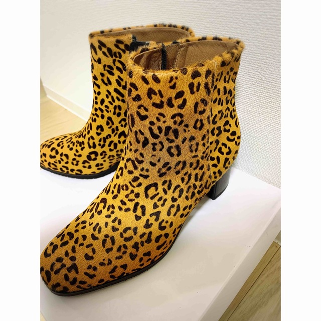【新品】あしながおじさん ヒョウ柄ブーツ 2