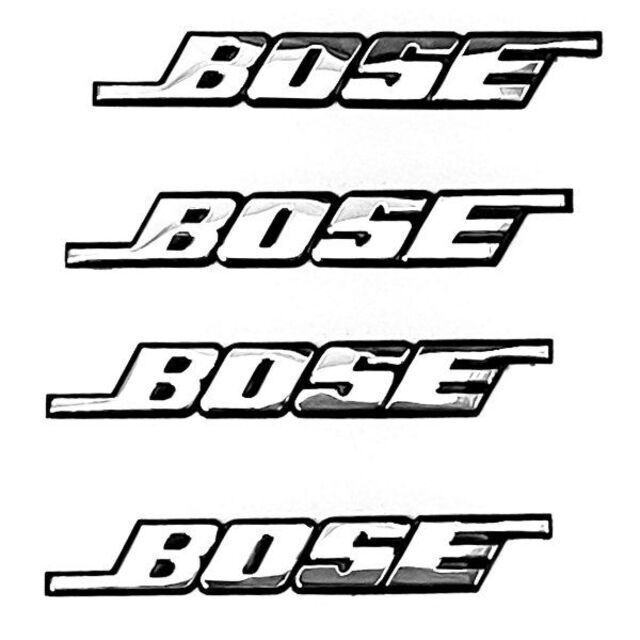 BOSE(ボーズ)のボーズ BOSE スピーカーロゴプレート エンブレム ステッカー 4枚セット B 自動車/バイクの自動車(車内アクセサリ)の商品写真