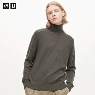 ユニクロ(UNIQLO)の【UNIQLO U】クレープウールタートルネックセーター(ニット/セーター)