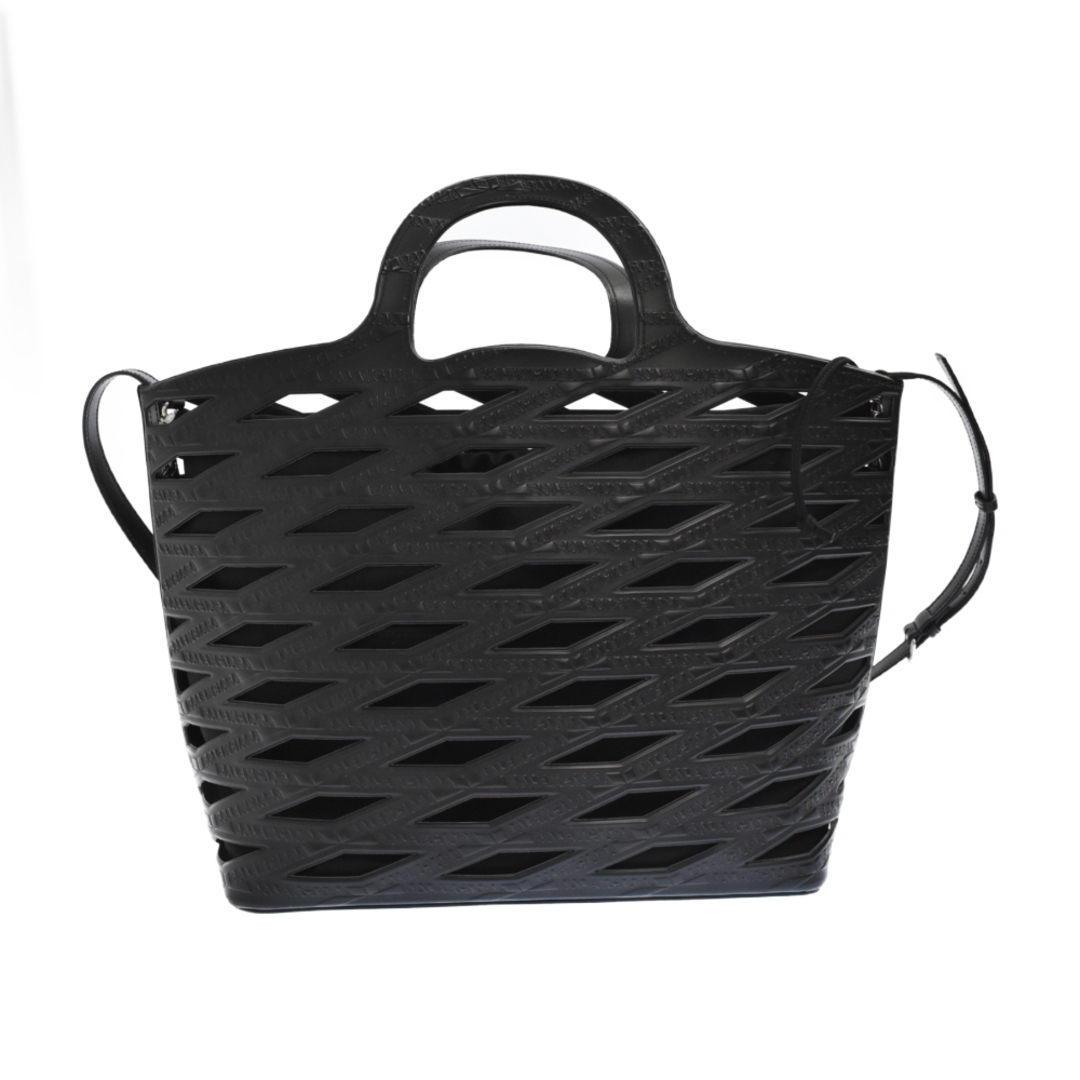 BALENCIAGA バレンシアガ Faux Calfskin Neo Basket Tote Bag ネオバスケット 2WAYショルダー トートバッグ ブラック 626111 #dg2302