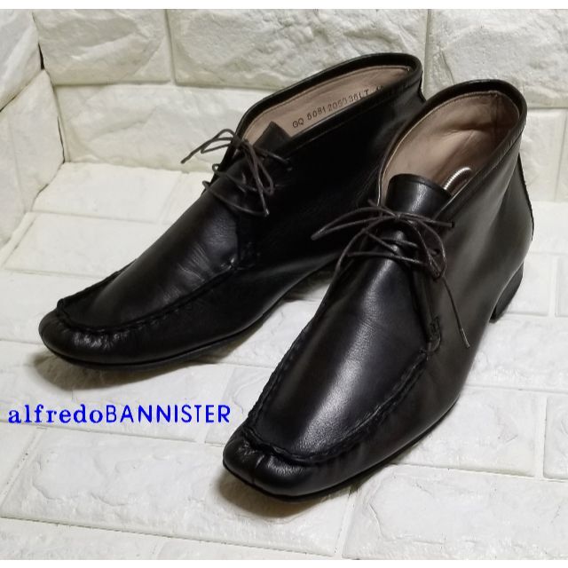 alfredoBANNISTER(アルフレッドバニスター)のalfledBANNISTER ワラビーブーツ size42(26.0cm)黒茶 メンズの靴/シューズ(ブーツ)の商品写真