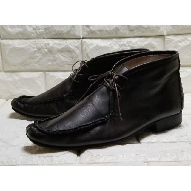 alfredoBANNISTER(アルフレッドバニスター)のalfledBANNISTER ワラビーブーツ size42(26.0cm)黒茶 メンズの靴/シューズ(ブーツ)の商品写真