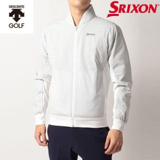 スリクソン(Srixon)の新品☆スリクソン クロス小柄 中綿ジャケット☆ホワイト☆XLサイズ(ウエア)