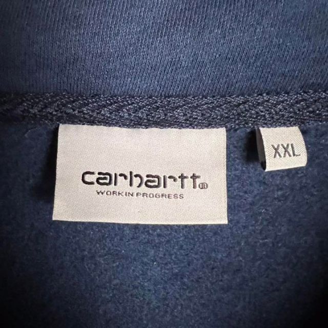 carhartt(カーハート)の【超希少XXLサイズ】carhart WIP ハーフジップ スウェット 刺繍ロゴ メンズのトップス(スウェット)の商品写真