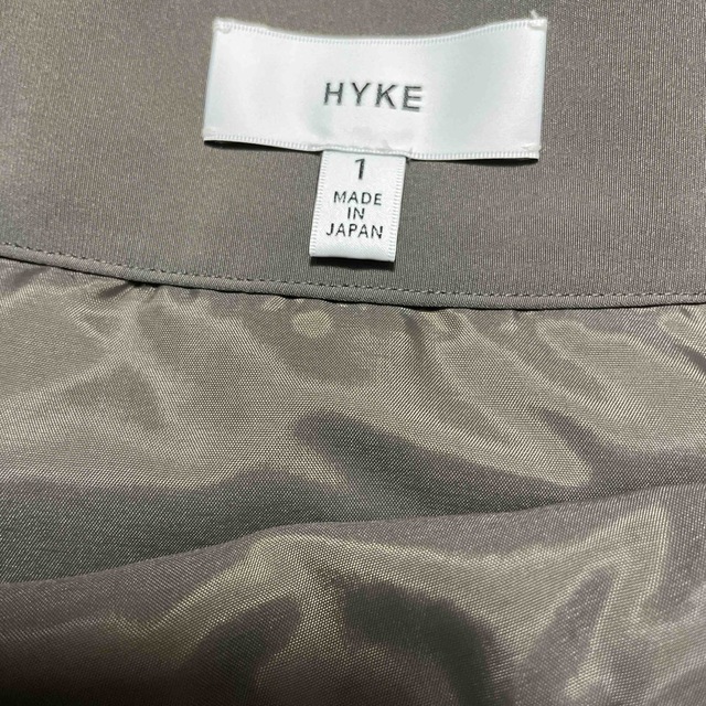 HYKE 定番プリーツスカート グレー 1 3