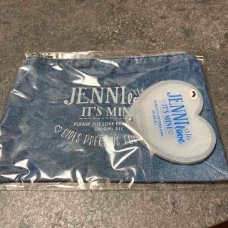 ジェニィ(JENNI)のJENNI  デニムポーチ&スライドミラー(ノベルティグッズ)