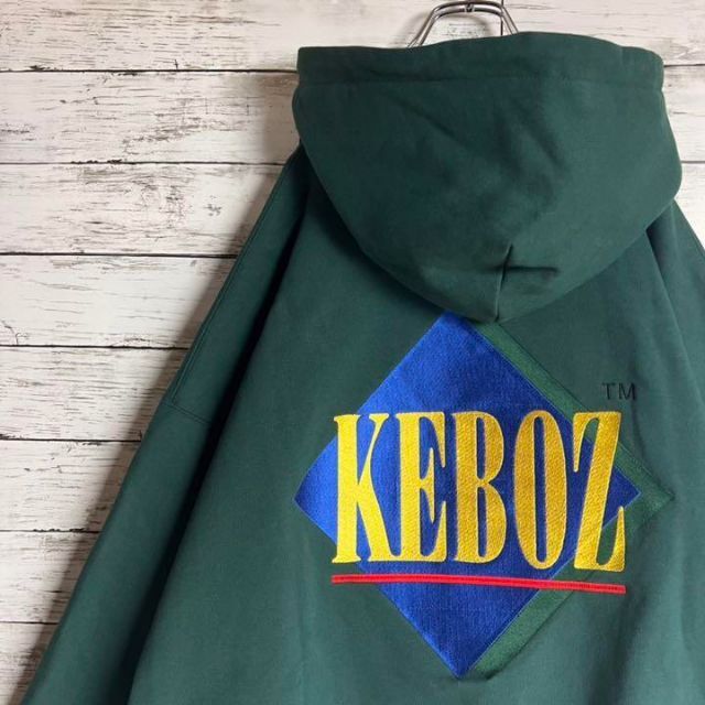 超絶希少カラー】 KEBOZ パーカー 即完売モデル 両面刺繍ロゴ 入手困難