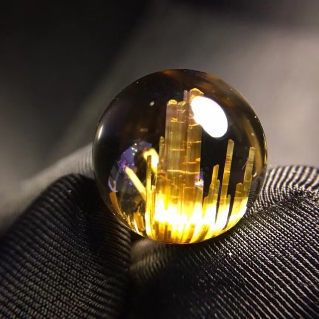 激安正規品 ⭐︎【天然】タイチンクオーツ 丸玉 18.2mm 各種パーツ