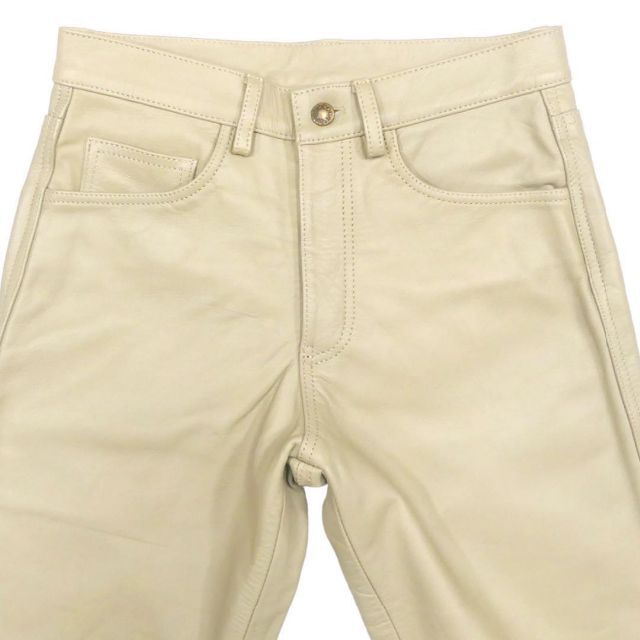 レザーパンツ バイク 本革 メンズ ベージュ 革パンツ 本皮 白 レザーパンツ バイク 本革 メンズ ベージュ 革パンツ 本皮 白