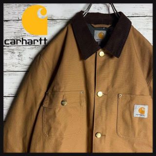 カーハート(carhartt)の【超希少デザイン】カーハート チマヨ柄 ダックジャケット コーデュロイ 入手困難(カバーオール)