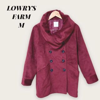 ローリーズファーム(LOWRYS FARM)のLOWRYS FARM ローリーズ ファーム コート　エンジ　Mサイズ(ロングコート)