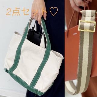 アパルトモンドゥーズィエムクラス(L'Appartement DEUXIEME CLASSE)のL.L.BEAN Canvas M Tote Bag＆Border belt(トートバッグ)