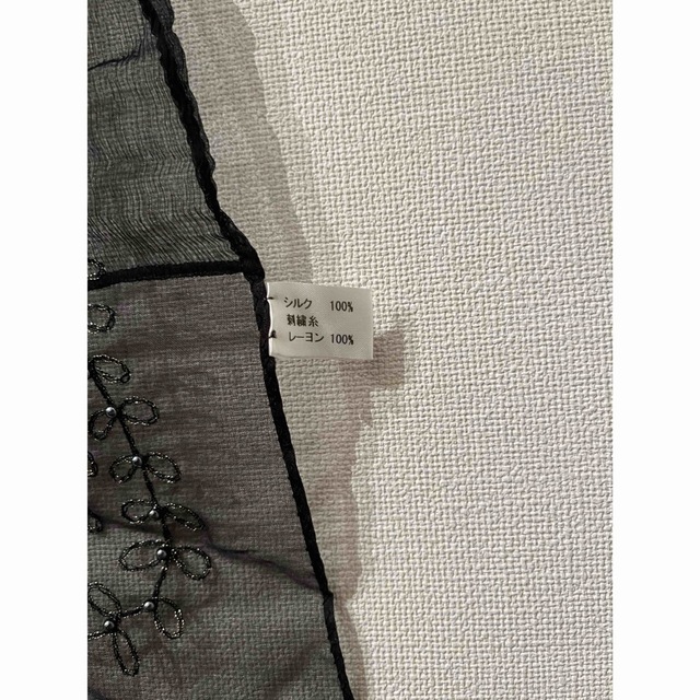 シルクオーガンジー　ストール レディースのファッション小物(ストール/パシュミナ)の商品写真