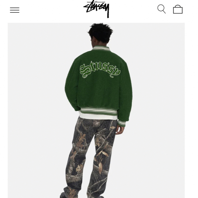 STUSSY(ステューシー)のstussy varsity jacket  メンズのジャケット/アウター(スタジャン)の商品写真