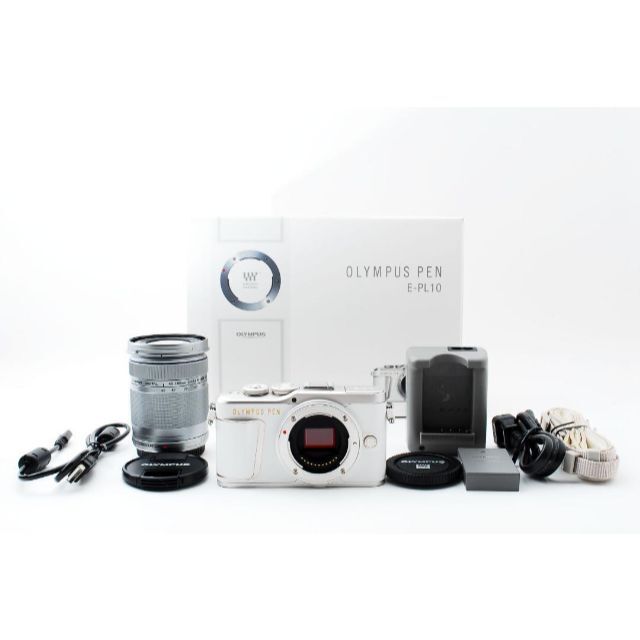 今季一番 OLYMPUS ホワイト E-PL10 ミラーレス一眼 【美品・動作確認済
